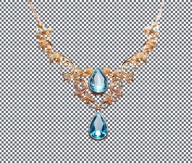 PSD so beautiful necklace isolated on transparent background
