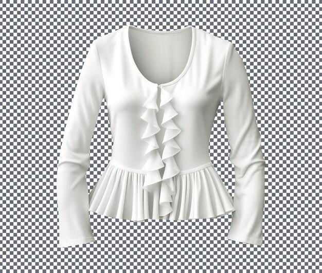 PSD so beautiful peplum isolated on transparent background