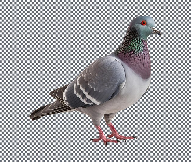 PSD so beautiful pigeon isolated on transparent background