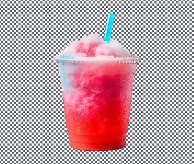 PSD so beautiful slushie isolated on transparent background