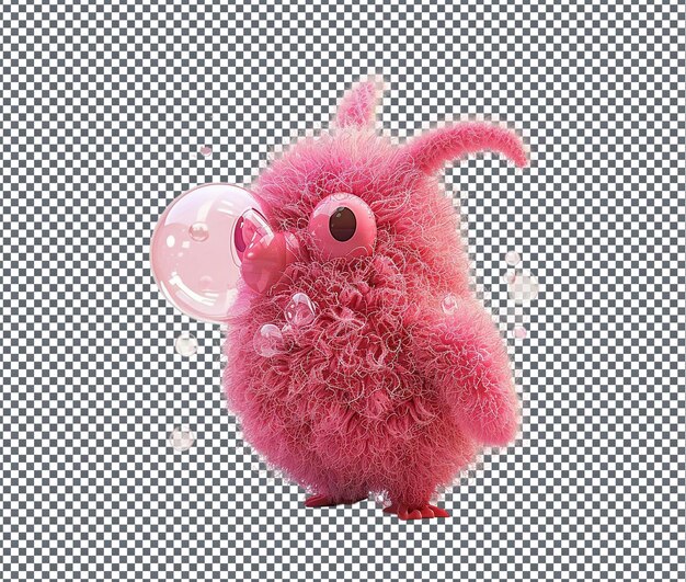 PSD so pretty bubbles mcfluff isolated on transparent background