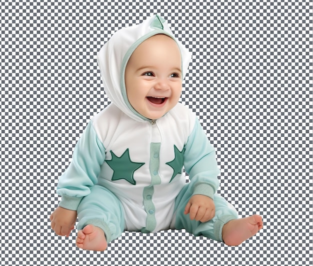 PSD so pretty ramadan themed onesie for babies isolated on transparent background