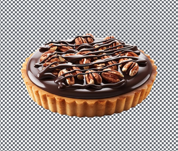 PSD so sweet chocolate chai tart isolated on transparent background