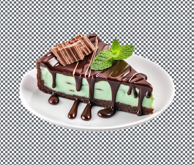 PSD so sweet chocolate mint chip isolated on transparent background