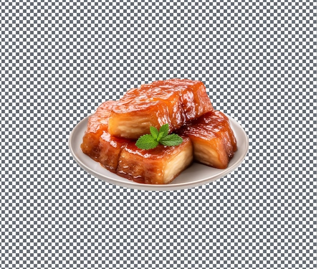 So sweet fried glutinous rice cake isolated on transparent background