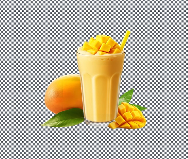 PSD so sweet mango smoothie isolated on transparent background