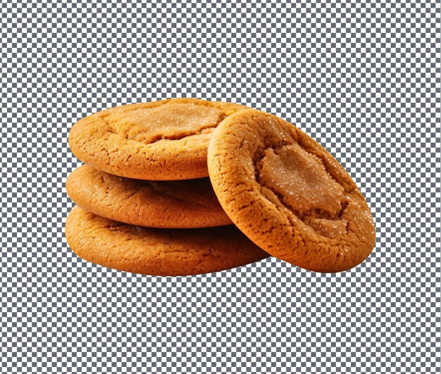 PSD so sweet molasses cookies isolated on transparent background