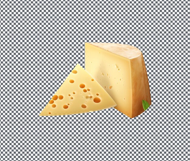 PSD so sweet parmesan cheese isolated on transparent background