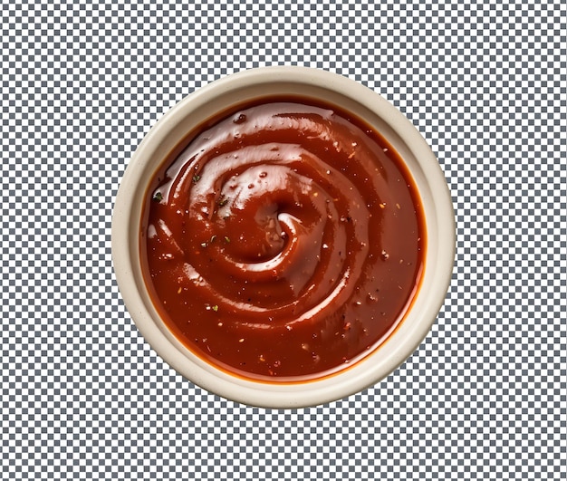 PSD so yummy bbq sauce isolated on transparent background