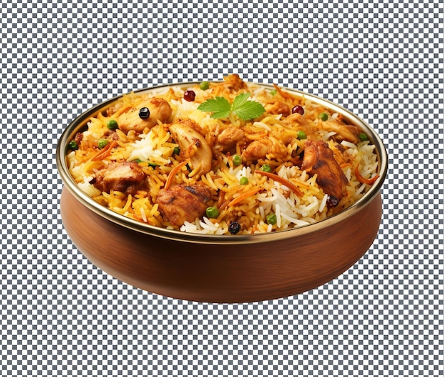 PSD so yummy biryani isolated on transparent background