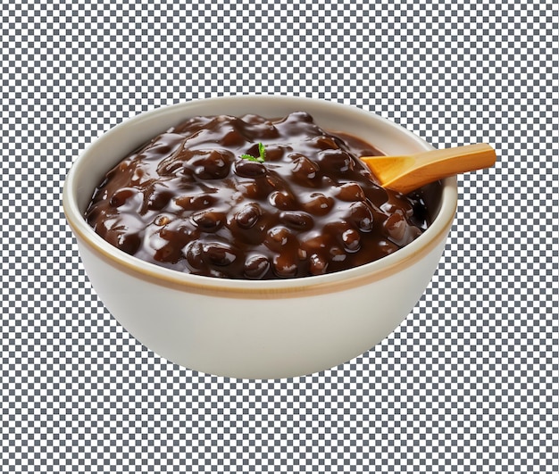 PSD so yummy black bean sauce isolated on transparent background