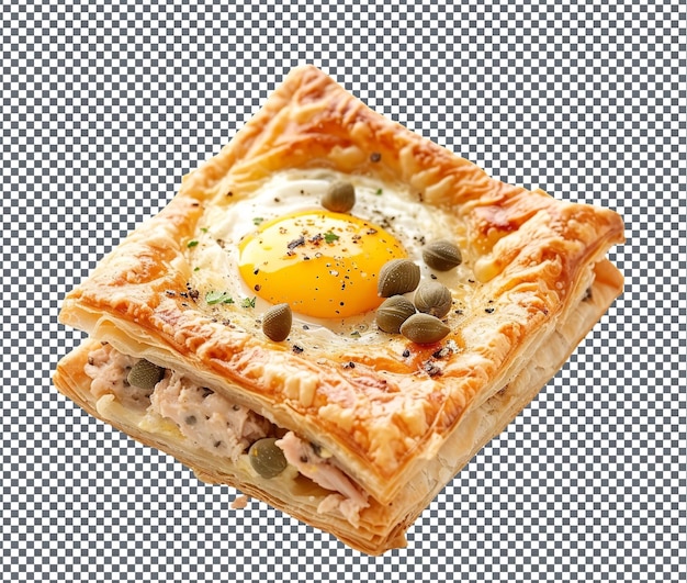 PSD so yummy and crispy brik thin pastry filled with ingredients isolated on transparent background