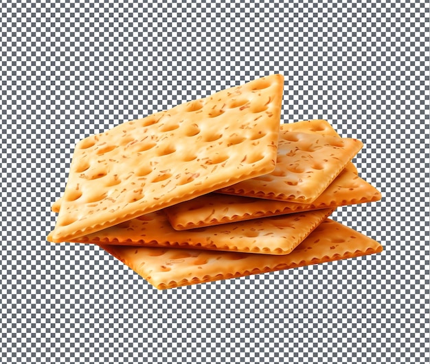So Yummy Crispy Crackers isolated on transparent background