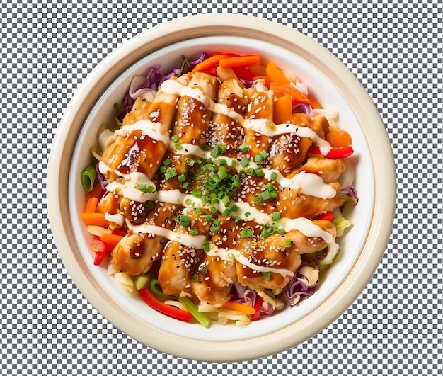 PSD so yummy delectable sesame chicken isolated on transparent background