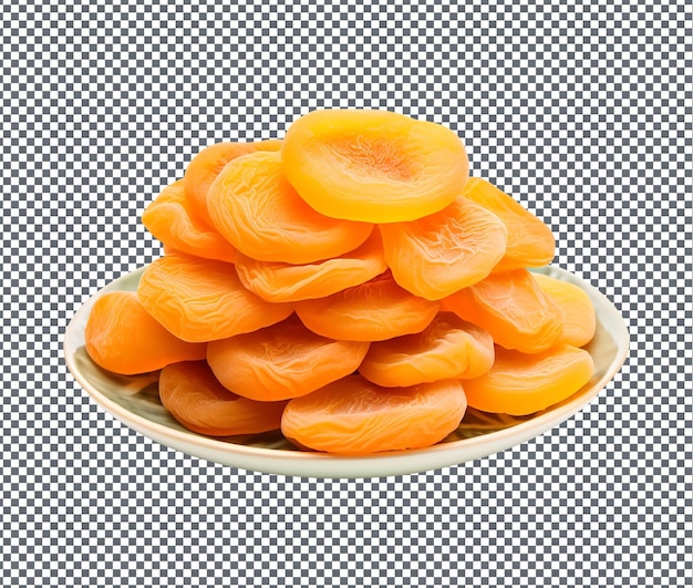 So yummy dried apricots soft isolated on transparent background