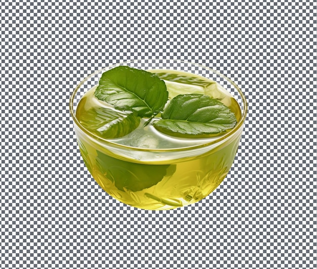 So yummy herbal jelly drink isolated on transparent background