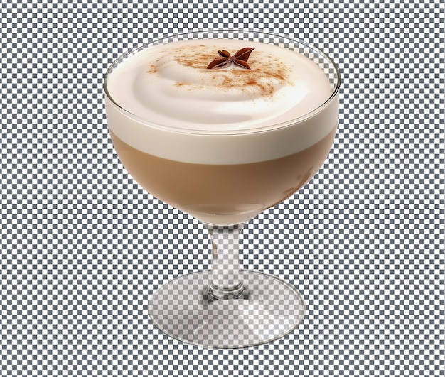 PSD so yummy hot brandy alexander isolated on transparent background