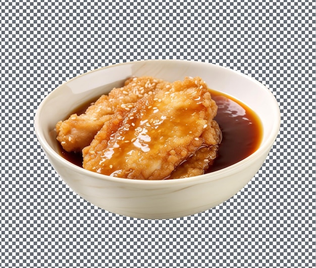 PSD so yummy japanese tonkatsu sauce isolated on transparent background