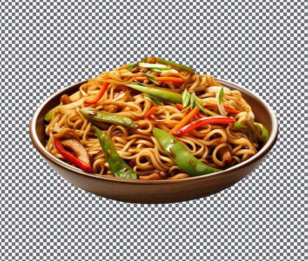 So yummy lo mein isolated on transparent background