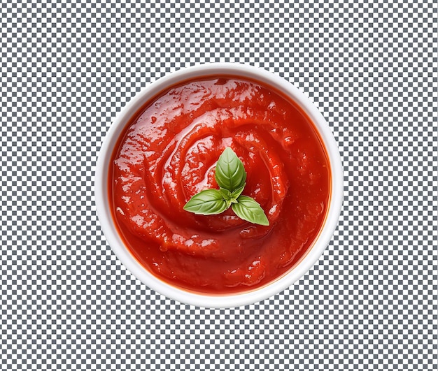 PSD soummy marinara sauce isolato su sfondo trasparente