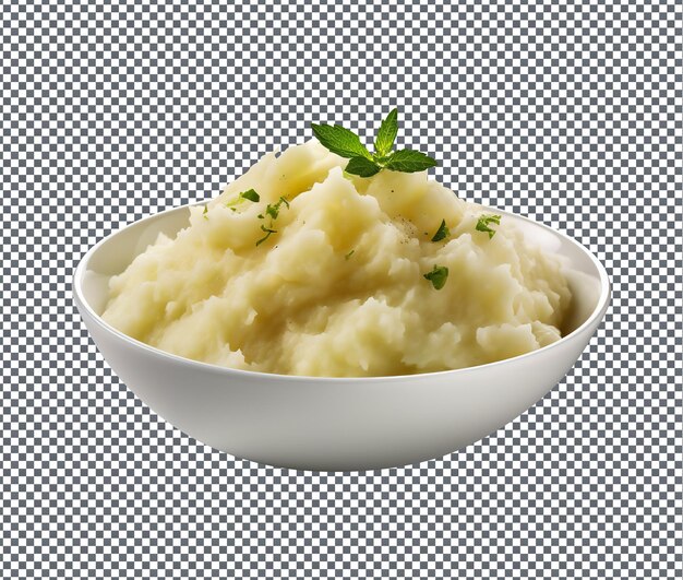 PSD so yummy mashed turnips isolated on transparent background