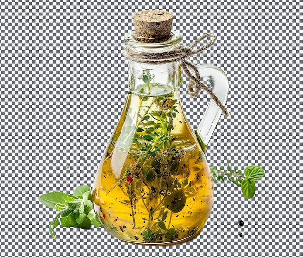 PSD soummy outdoor herb infuso vinaigrette isolato su uno sfondo trasparente