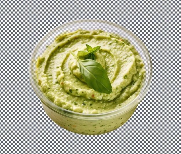 PSD soummy pesto hummus изолирован на прозрачном фоне