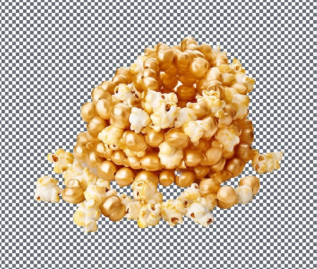 So yummy popcorn isolated on transparent background