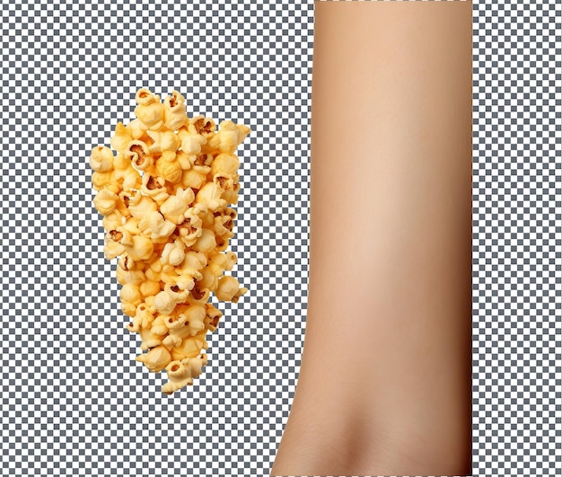 PSD so yummy popcorn isolated on transparent background