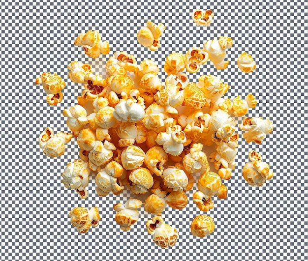 Popcorn così gustosi isolati su uno sfondo trasparente