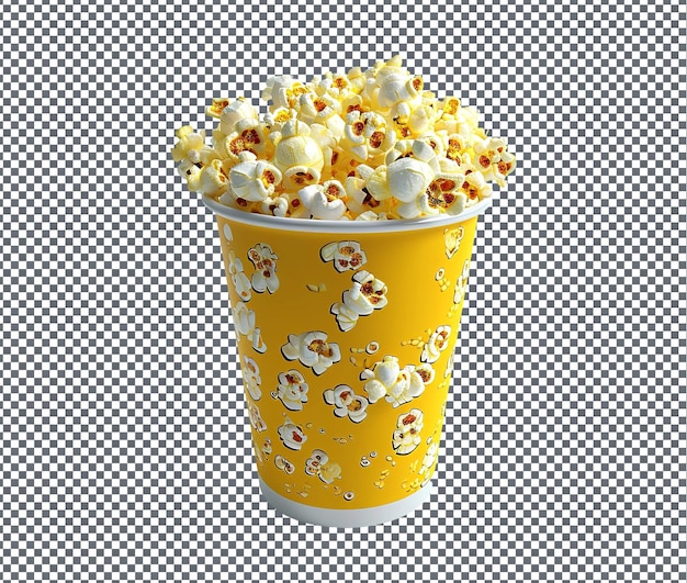 Soummy popcorn isolato su uno sfondo trasparente