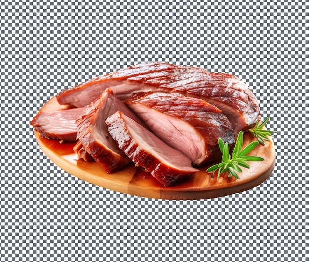 PSD so yummy raw duck meat isolated on transparent background