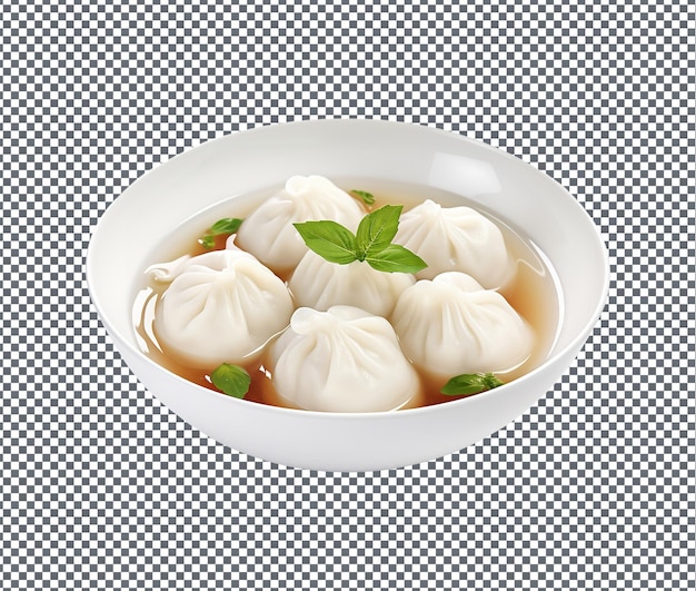 투명 배경에 분리된 맛있는 쌀만두