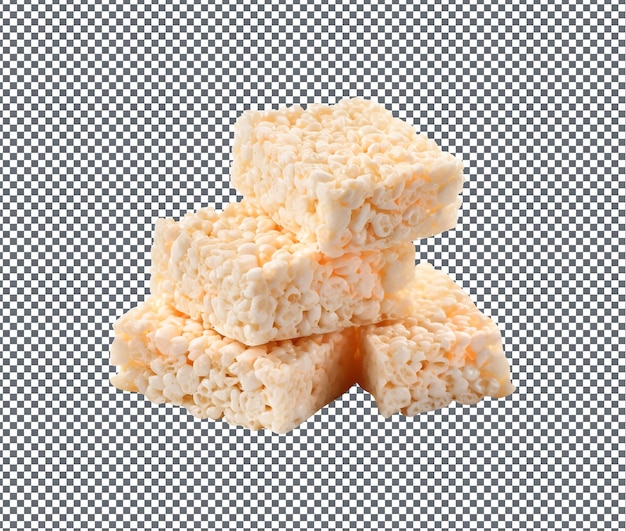 PSD so yummy rice krispies treats isolated on transparent background