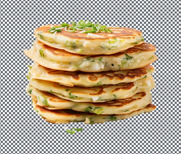 PSD so yummy thousand layer scallion isolated on transparent background