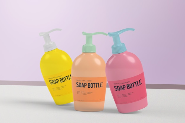 PSD soap bottle mockup