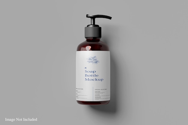 Soap bottle mockup