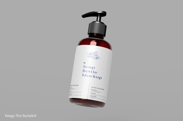 Soap bottle mockup