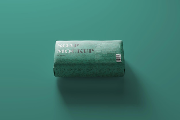 PSD soap cube packaging mockup