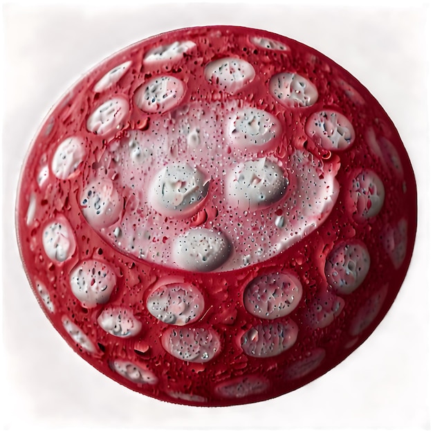 soap foam round shape isolated on transparent background generative ai
