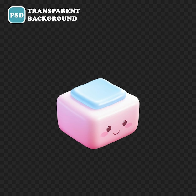 PSD soap icon isolated 3d render illustration