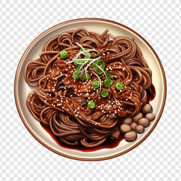 PSD soba isolated on transparent background