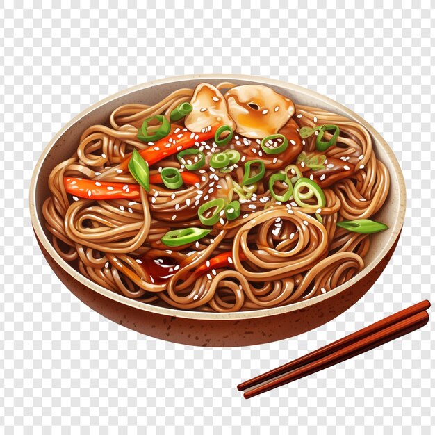 PSD soba isolated on transparent background