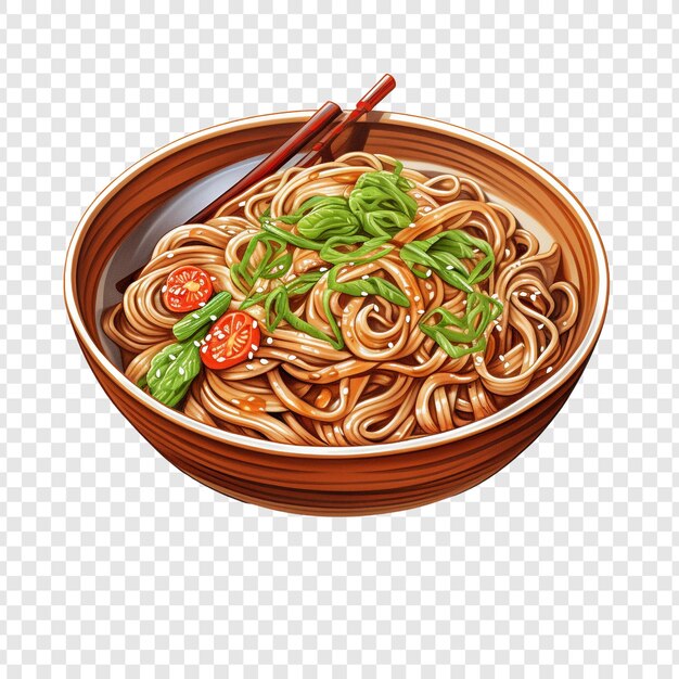 PSD soba isolated on transparent background