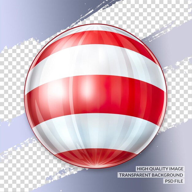 PSD palla da calcio 3d png clipart sfondo trasparente isolato