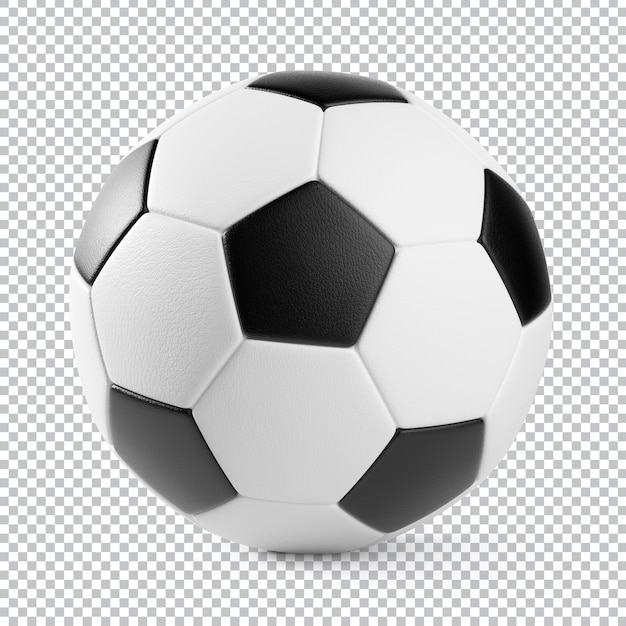 Soccer ball isolated 3d rendering