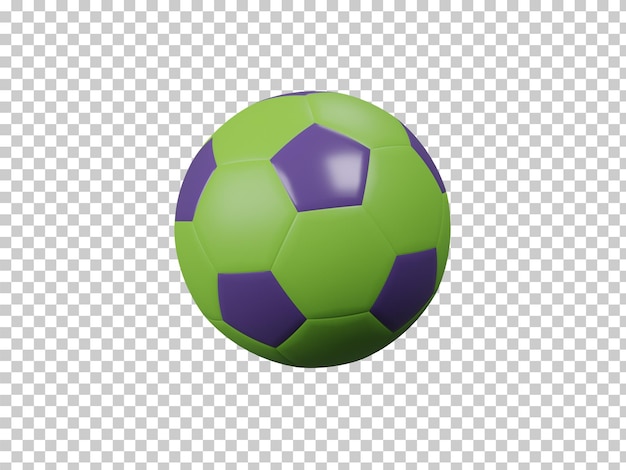 Soccer ball isolated 3D rendering