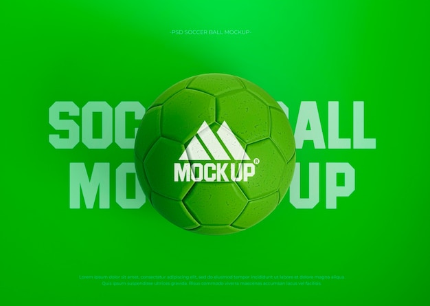 PSD soccer ball mockup design