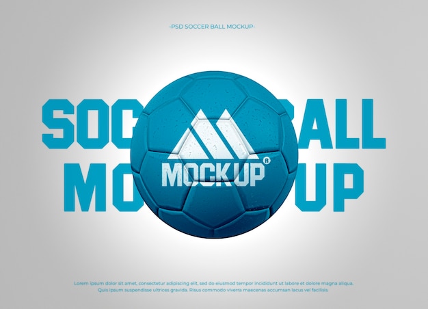 PSD soccer ball mockup design