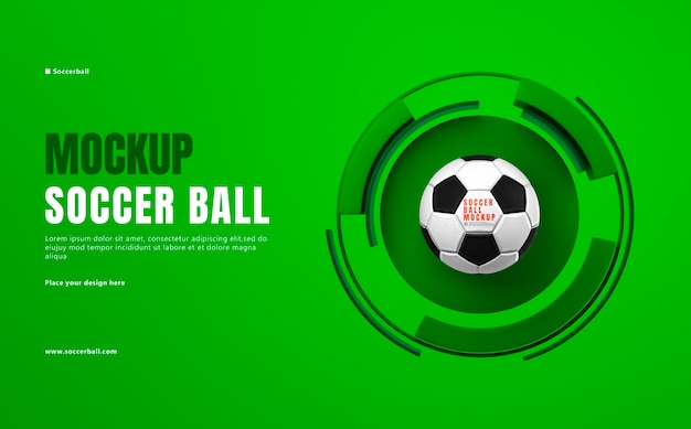 Soccer ball mockup design